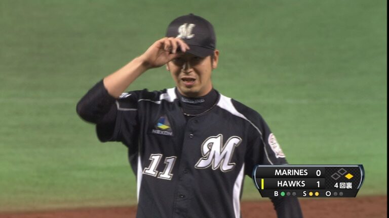 大嶺3年ぶりの勝利に向けて4回はランナー出すも3人で仕留める 2013.05.05 H-M