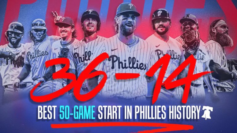 フィリーズの攻撃力がレンジャーズを11-4で圧倒。球団史上最高の50試合スタート | PPGL