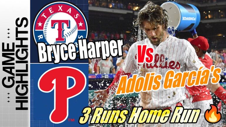 フィラデルフィア・フィリーズ vs テキサス・レンジャーズ (2024 年 5 月 20 日) 試合ハイライト | ハーパーが 3 本塁打を打つ 🤯