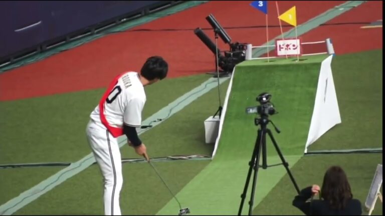 【廣岡大志】パターゴルフに挑戦する廣岡選手