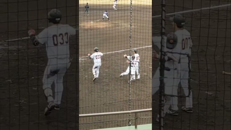 【GIANTS】 #前田研輝 タイムリーヒット #shorts #巨人 #プロ野球 #プロアマ交流試合 #巨人3軍
