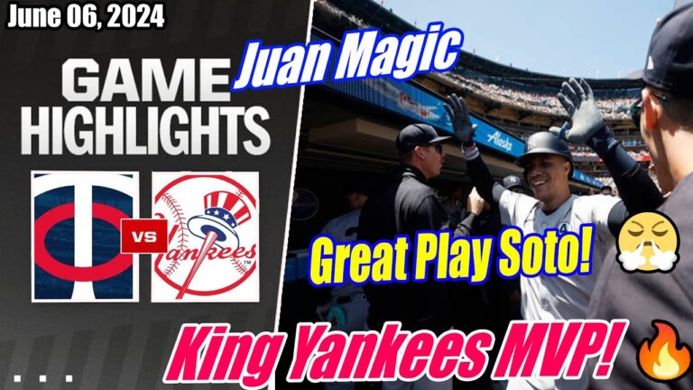 NY ヤンキース vs ツインズ フルゲーム (2024 年 6 月 6 日) | ソトの素晴らしいプレー! 🔥 キング ヤンキース MVP! 🔥