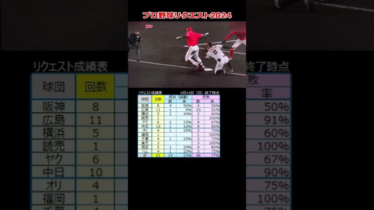 プロ野球リクエスト　広島 田村俊介選手