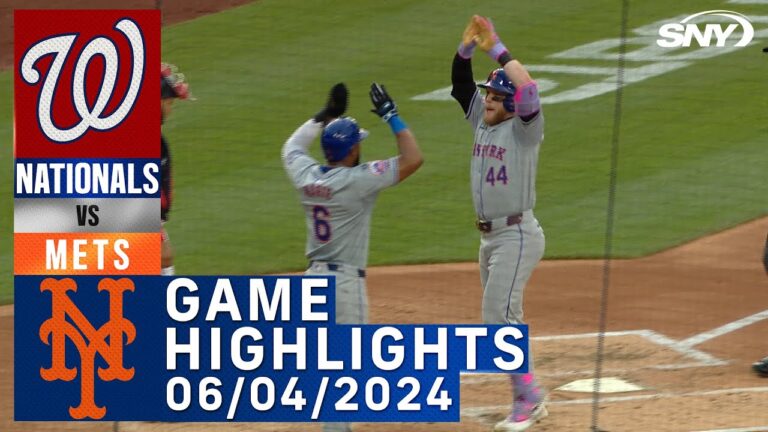 メッツ対ナショナルズ (2024 年 6 月 4 日) | NY メッツ ハイライト | SNY