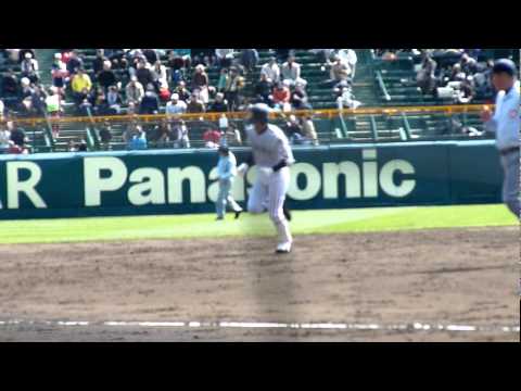 九州国際大付　三好・ホームラン(前橋育英戦・第８３回選抜)