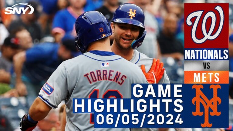 メッツ対ナショナルズ (2024 年 6 月 5 日) | NY メッツ ハイライト | SNY