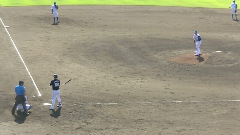 松本遼大 金田優太を見逃し三振にとる〜2024年6月5日 日本ハムファイターズ対 千葉ロッテマリーンズ 鎌ヶ谷スタジアム