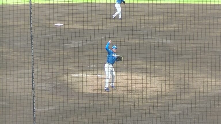 日ハム齊藤 伸治の投球練習2024年6月9日