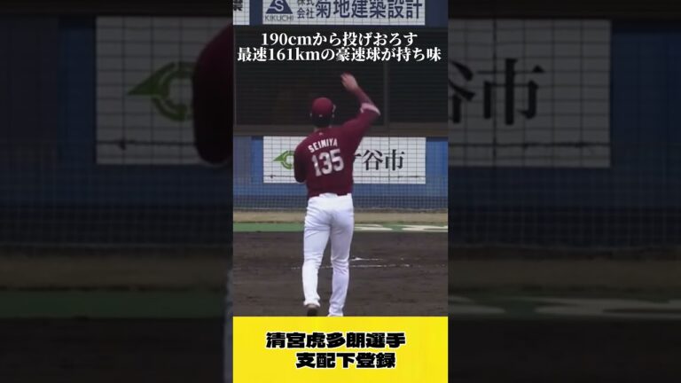 清宮虎多朗選手支配下登録おめでとう！！応援してます！！