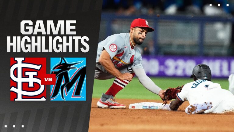 カージナルス対マーリンズ 試合ハイライト (6/17/24) | MLB ハイライト