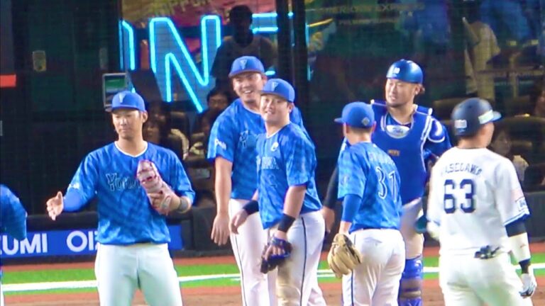 ビジター戦強いって〜笑顔の５連勝！ 中川虎大がラストを締めてベイスターズ勝利の瞬間！ 横浜DeNAベイスターズ 2024/6/14