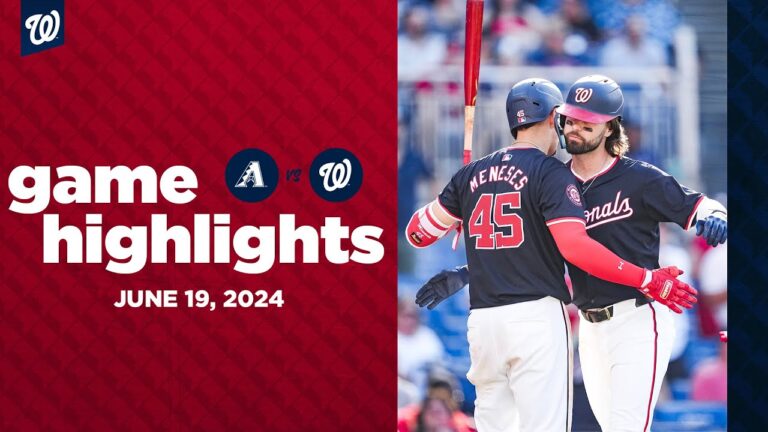 D-backs vs. Nationals Game Highlights (6/19/24) | MLB Highlights