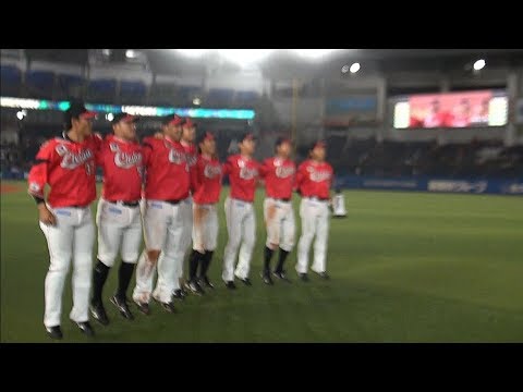 決勝打！菅野選手の2日連続"We Are"にカメラが接近！【広報カメラ】