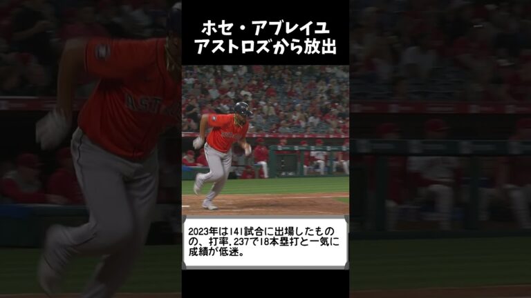 ホセ・アブレイユ、アストロズから放出 来日あるか #shorts