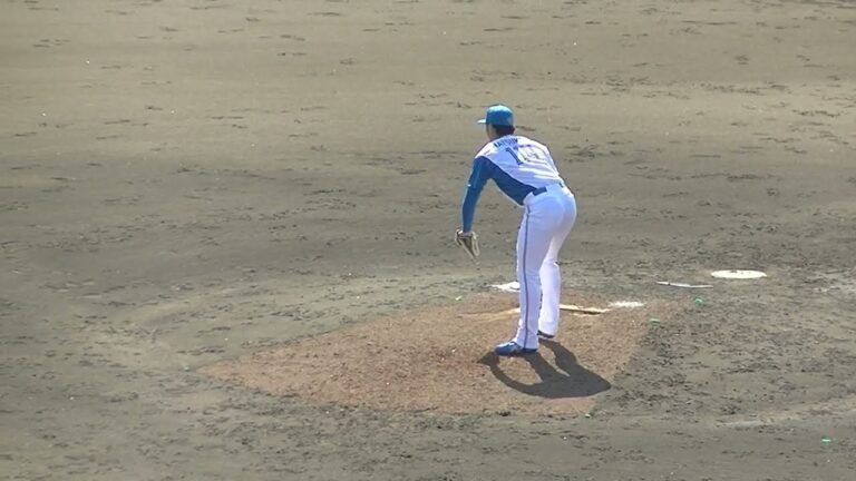 育成4年目 松本遼大のピッチングフォーム〜2024年6月5日 日本ハムファイターズ対 千葉ロッテマリーンズ 鎌ヶ谷スタジアム