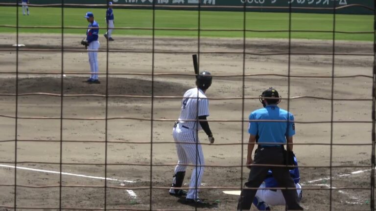 くふうハヤテベンチャーズ 西川僚祐選手 第2打席 ライトフライ VS 中日ドラゴンズ 松木平優太投手 2024/6/29 浜松球場