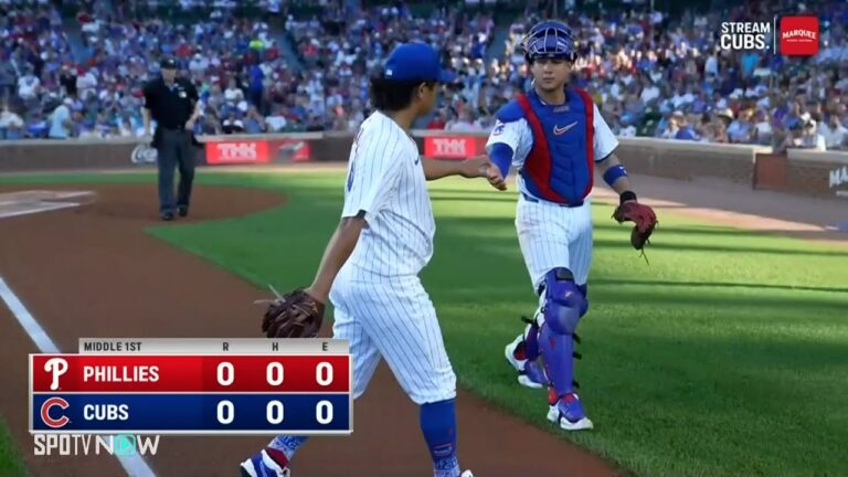 【カブス・今永昇太 1回は2奪三振！】ナ・リーグ東地区首位独走中のフィリーズ相手に8勝目を狙う！