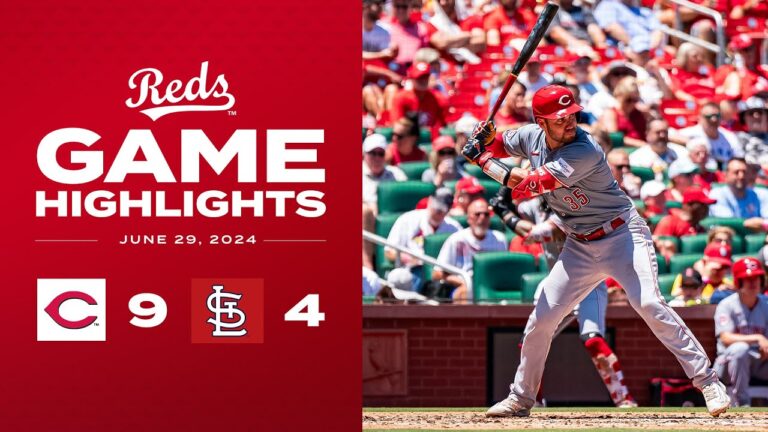 レッズ対カーディナルス戦ハイライト (6/29/24) | MLB ハイライト