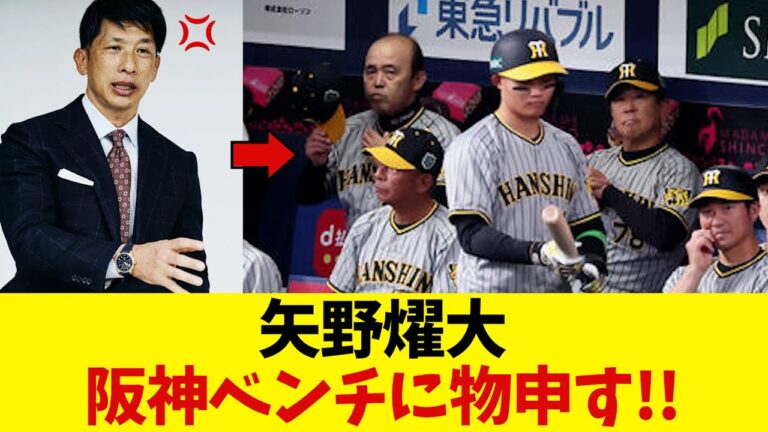 矢野燿大　阪神のベンチに物申す!!【野球情報】【2ch 5ch】【なんJ なんG反応】【野球スレ】