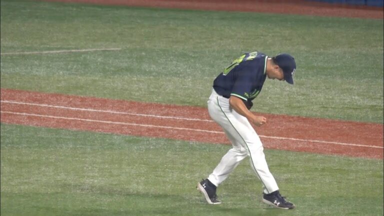 木澤尚文が叫んだ！ランナーを出すもしっかり締めて勝利を掴んだ！勝利の瞬間ハイタッチ！東京ヤクルトスワローズ 2024/07/03 ハイライト