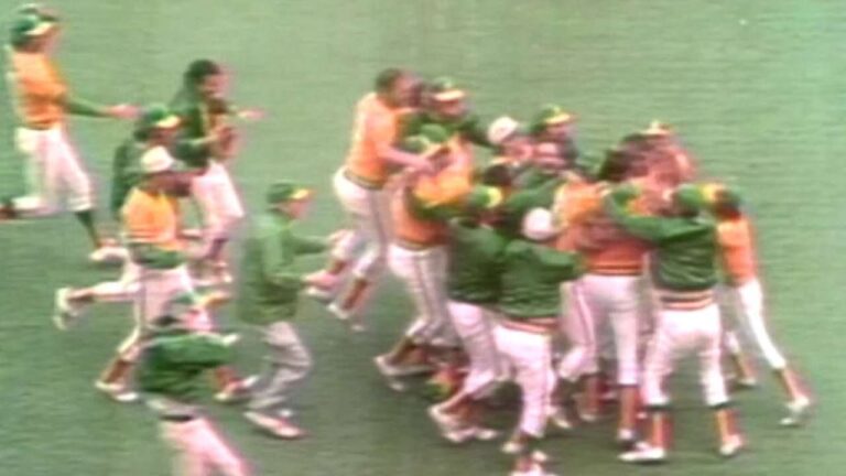 アスレチックスが1972年のワールドシリーズで優勝