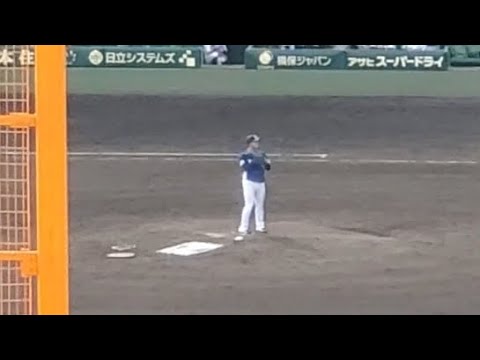 20240608　豆田泰志の投球練習~6回ｳﾗ開始　埼玉西武ﾗｲｵﾝｽﾞ　ﾀﾏﾌﾞﾗ@阪神甲子園球場･ﾚﾌﾄ外野 日本生命ｾ･ﾊﾟ交流戦