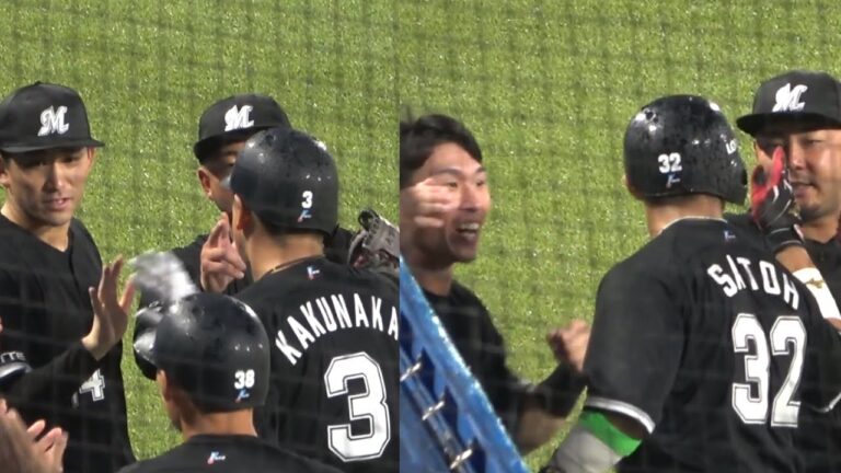 ロッテ・角中勝也＆佐藤都志也が２者連続のホームラン　１８年ぶりの９連勝へ勝ち越しに成功 ロッテハイライト 2024年5月28日