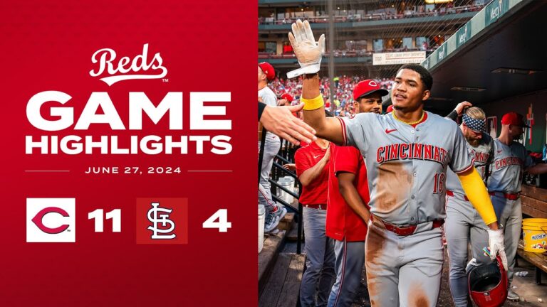 レッズ対カーディナルス戦ハイライト (6/27/24) | MLB ハイライト