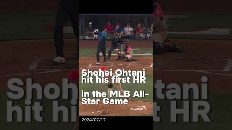 [Sports] 24/07/17 l 大谷翔平、オールスター戦で初のホームラン! (現地解説付き)#ohtani   #shorts  #大谷翔平