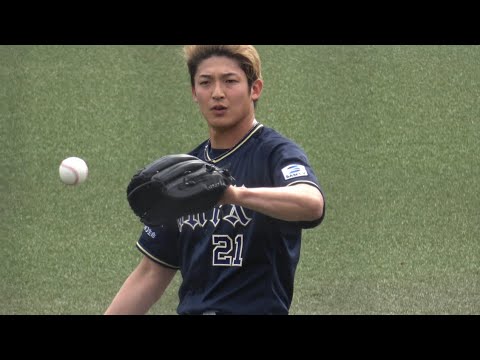 吹田の主婦⚾️オリックス山﨑颯一郎タマスタで復活への投球‼️最速152㌔⚾️1回全投球シーン⚾️2024.5.11⚾️ソフトバンクホークス対オリックスバファローズ2軍戦