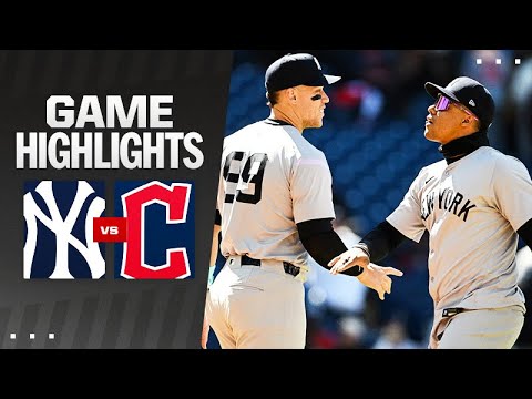 ヤンキース対ガーディアンズ 第1戦ハイライト (4/13/24) | MLB ハイライト