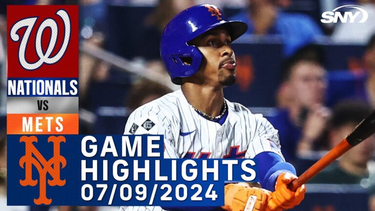 メッツ対ナショナルズ (2024 年 7 月 9 日) | NY メッツ ハイライト | SNY