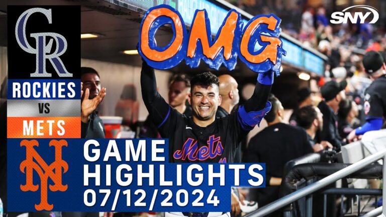 メッツ対ロッキーズ (2024 年 7 月 12 日) | NY メッツ ハイライト | SNY
