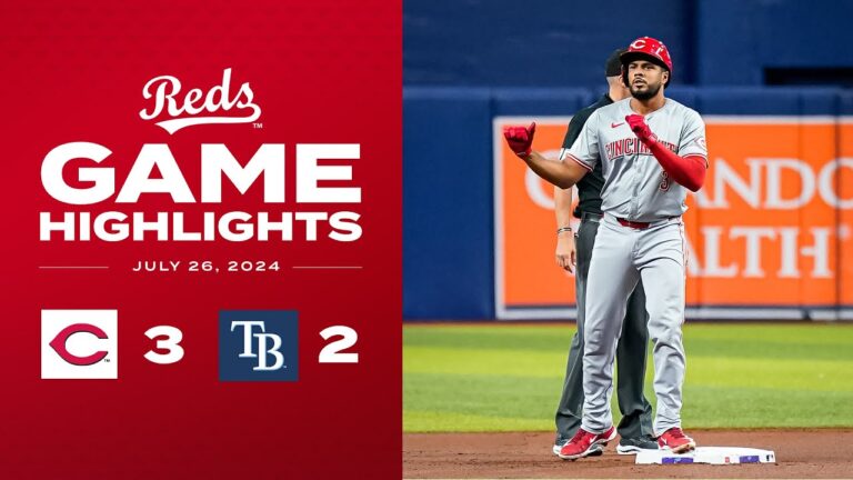 レッズ対レイズ戦ハイライト (7/26/24) | MLB ハイライト