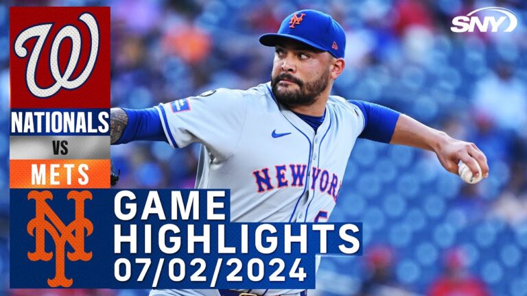 メッツ対ナショナルズ (2024 年 7 月 2 日) | NY メッツ ハイライト | SNY