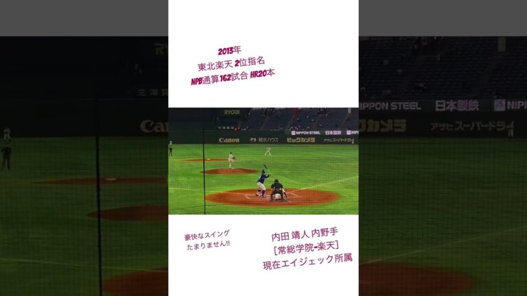 【都市対抗 野球大会】2013年楽天2位指名　内田靖人　内野手【常総学院-楽天-エイジェック】#都市対抗　#社会人野球　#東北楽天ゴールデンイーグルス　#内田靖人　#常総学院　#エイジェック