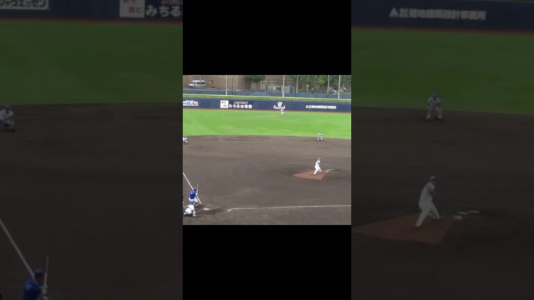 ベイ益子京右がセカンドへの内野安打〜2024年5月8日 日本ハムファイターズ対 横浜DeNAベイスターズ 鎌ヶ谷