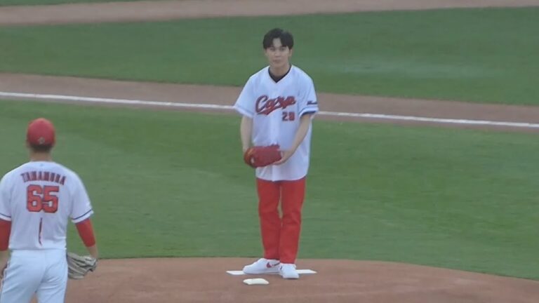 マエケン体操を披露するカープファンの鈴木福さん！8年ぶりにマツダスタジアムで始球式！2024年8月12日