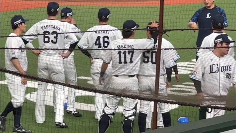 外崎修汰、山村崇嘉、牧野翔矢(背番号はまだ117)が一軍へ！ 試合前ウォーミングアップ【西武vs 日本ハム】2024/6/25