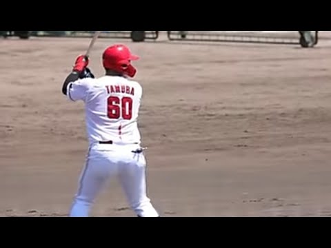 カープ二軍情報 田村俊介4番⚾2回ソロホームラン　対くふうハヤテ　2024.8.13
