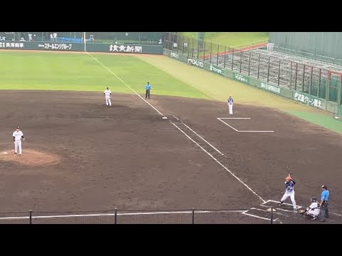 オイシックス新潟 高山俊 ソロホームラン 2024.07.09 ジャイアンツ球場  オイシックス新潟アルビレックスBC