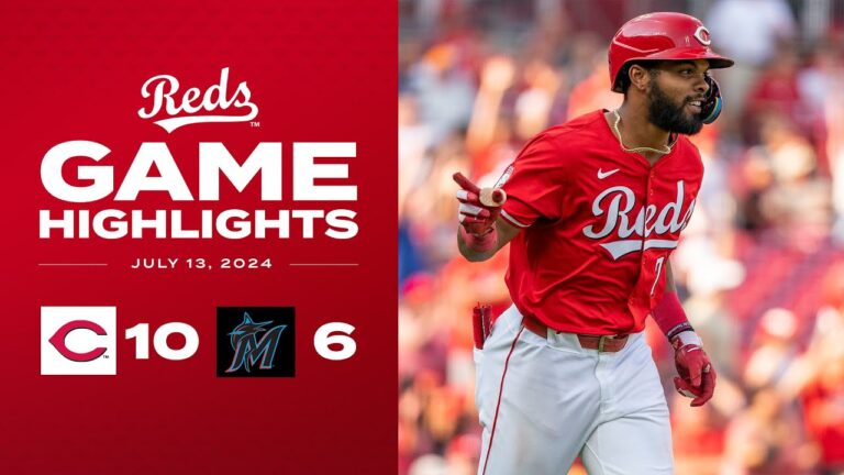 マーリンズ対レッズ 試合ハイライト (7/13/24) | MLB ハイライト