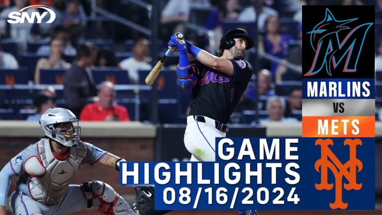 メッツ対マーリンズ (2024 年 8 月 16 日) | NY メッツ ハイライト | SNY