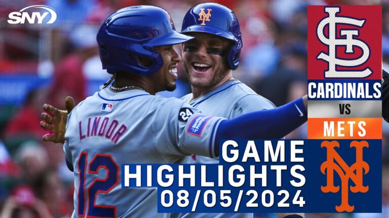 メッツ対カーディナルス (2024 年 8 月 5 日) | NY メッツ ハイライト | SNY