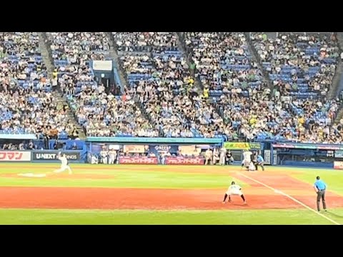 【神宮キラー】岡本和真滞空時間が長い21号ホームランを放つ！！(2024年8月27日巨人vsヤクルト)