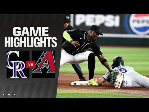 ロッキーズ対ダイヤモンドバックス 試合ハイライト (8/12/24) | MLB ハイライト