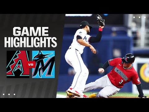 ダイヤモンドバックス対マーリンズ 試合ハイライト (8/20/24) | MLB ハイライト