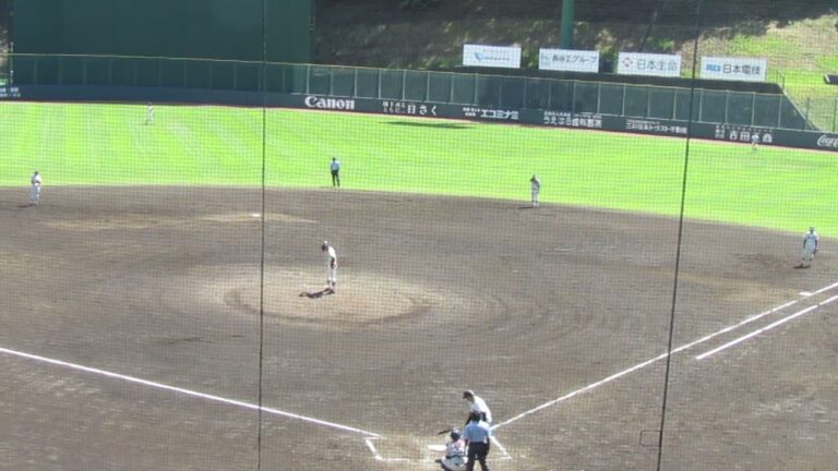 【ジャイアンツ】前田研輝ドラフト候補の篠木健太郎からフォアボールを選ぶ（2024年8月17日プロアマ交流戦 読売ジャイアンツ 対 法政大学）