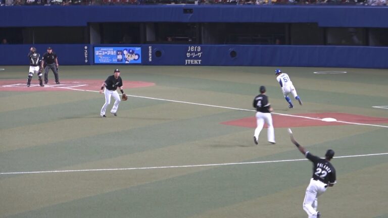 代走で初球盗塁成功→外野前進ヒットでホームに突っ込む高松の脚力！！ (2023/03/24)