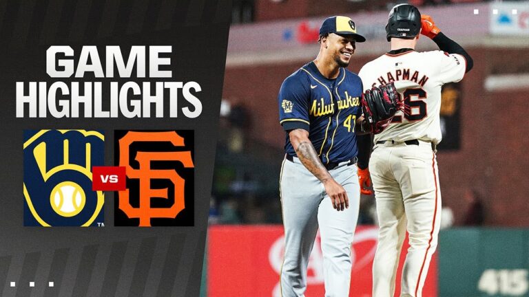 ブルワーズ対ジャイアンツ戦ハイライト (9/12/24) | MLB ハイライト